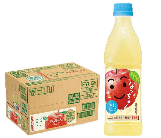 送料無料 サントリー なっちゃん りんご 425ml×1ケース/24本