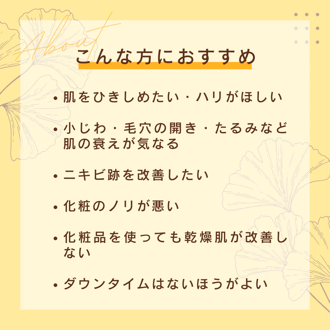 エレクトロポレーション（高濃度ヒアルロン酸導入）・吉井クリニック【美容クリニックチケット】
