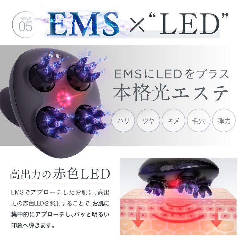 EMS HEAD SPA　電動頭皮ブラシ　IPX7防水　3D振動　乾湿両用