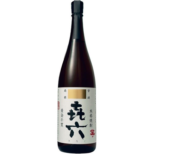【送料無料】黒木本店 喜六（きろく）黒麹仕込み 芋 25度 1.8L 1800ml×6本【北海道・沖縄県・東北・四国・九州地方は必ず送料がかかります】
