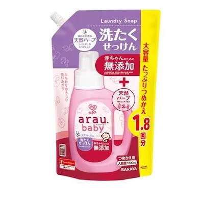 アラウベビー洗たくせっけん詰替１３００ｍｌ・2個セット