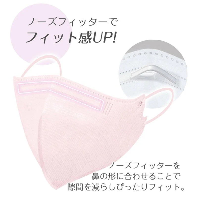マスク 立体マスク KN95 120枚入 4層フィルター 男女兼用 3Dマスク 息がしやすい ノーズワイヤー 不織布 着用快適 小顔効果 通気性 ベージュ