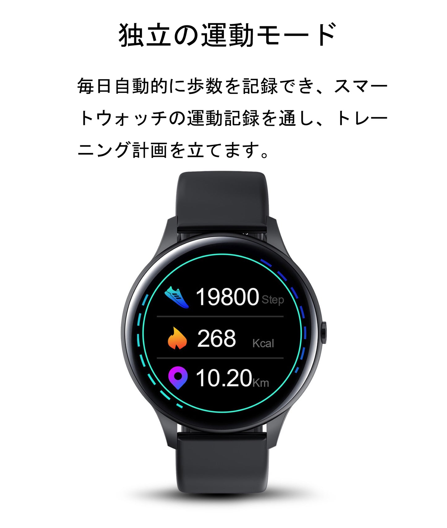 スマートウォッチ 2020最新仕様(m54)ピンク