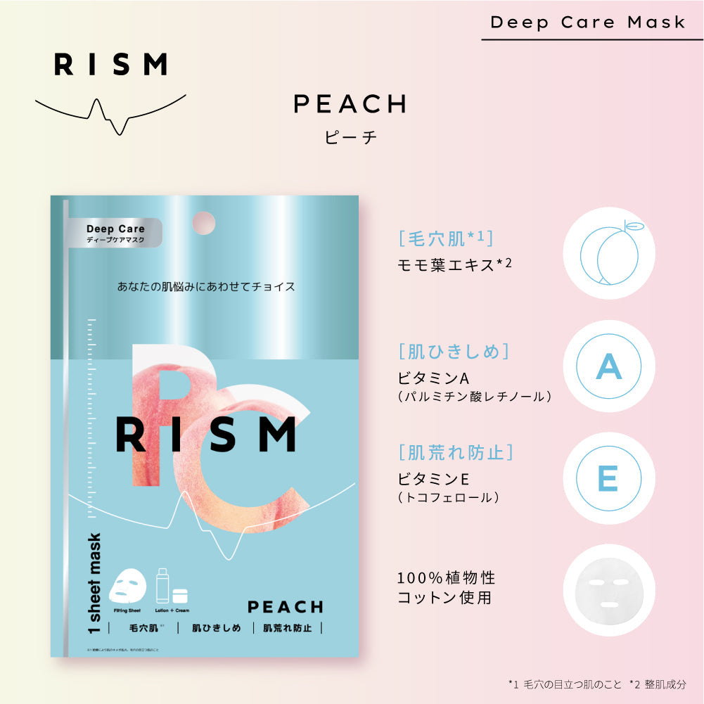 【モモ】RISM ディープケアマスク 7袋 セット リズム フェイスパック【シェア買いなら1240円！】
