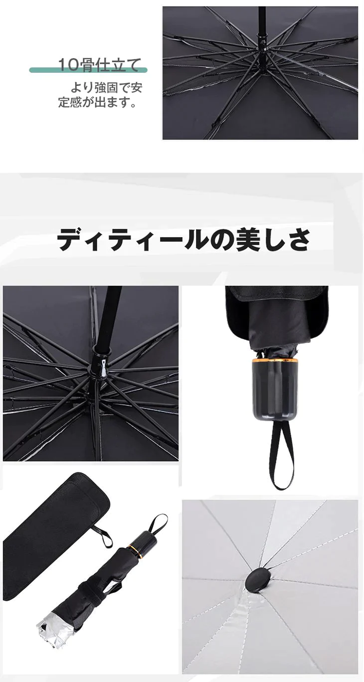 【S】選べる2size サンシェード フロントガラス 傘式 パラソル 傘型 フロントサンシェード 車用 折りたたみ傘 日除け 日よけ uv 紫外線カット コンパクト 紫外線対策 遮光 断熱 収納便利 車サンシェード 車保護 車用 フロントカバー カーサンシェード 車種汎用 収納ポーチ付き
