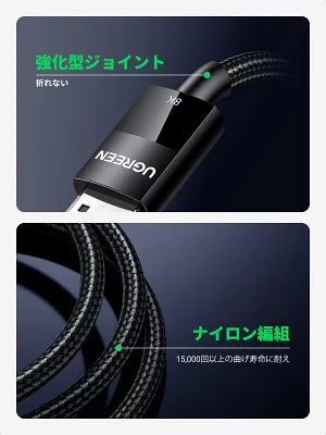 [UGREEN] 8K Displayport ディスプレイポートケーブル(1.4規格)