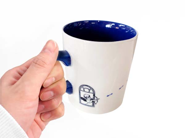 マグカップ レッド ＆ ブルー 2個 セット ペア 350cc おしゃれ 北欧風 かわいい 食器 日本製 人気