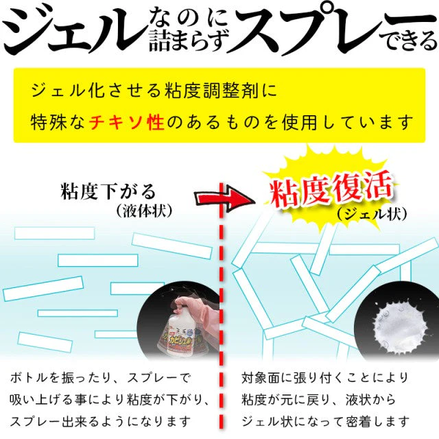 【超シェア買い祭】カビ取り剤 ジェル スプレー 2本セット 防カビプラス 激落ちくん 垂れにくい 密着 レック