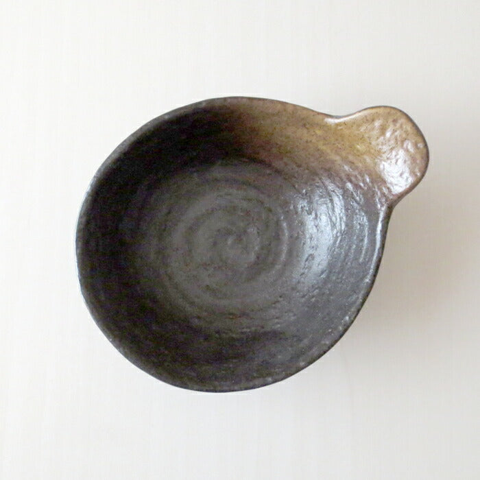 金茶吹 純とんすい 長辺14.5cm No.6 土鍋小物 取り分け小鉢 とん水 呑水 国産食器 良質 美濃焼 深皿 yamaki  陶器のふる里  stockヤ