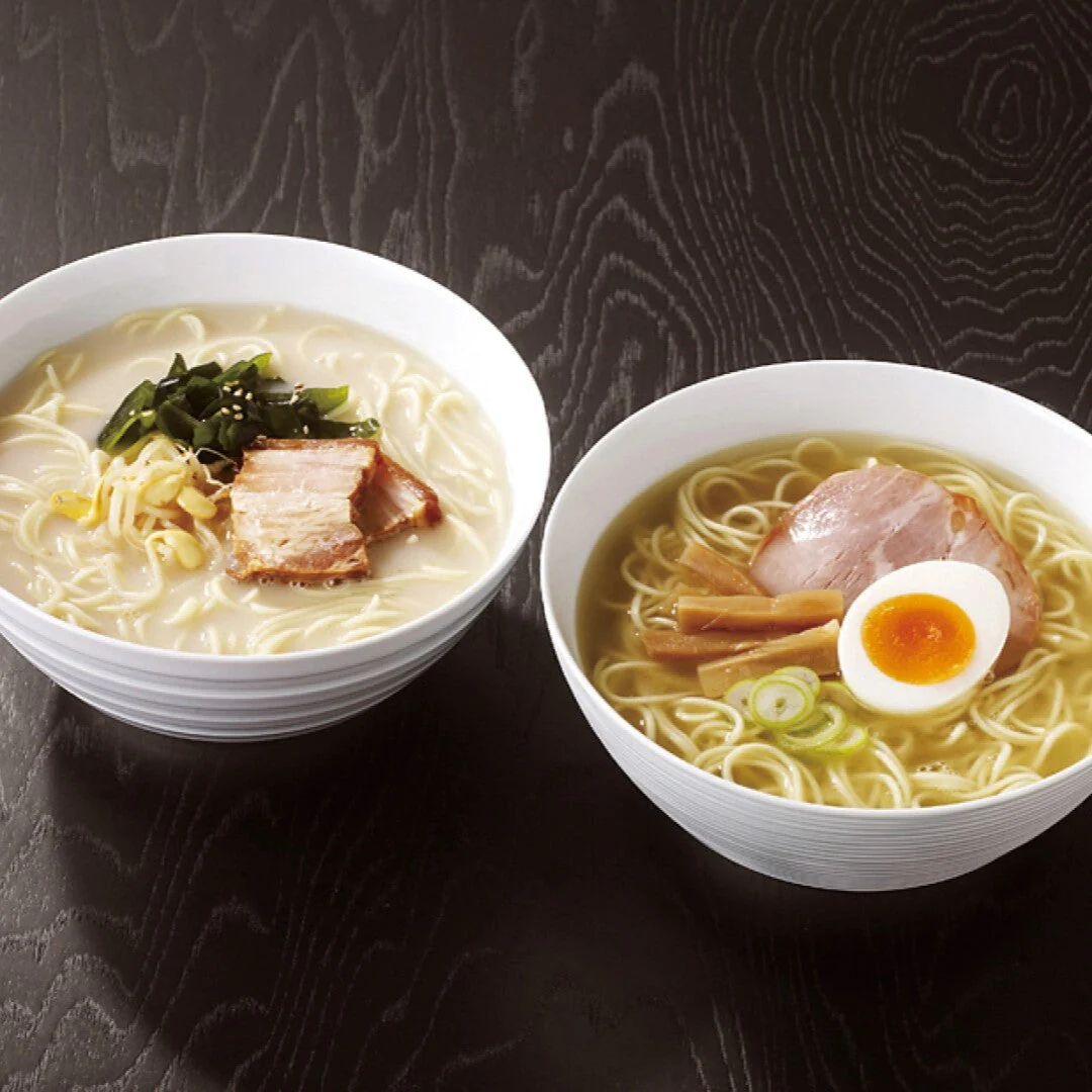 博多豚骨ラーメンと水炊きラーメンセット 博多 福岡 豚骨ラーメン 水炊きラーメン とんこつ 豚骨 水炊き 豚骨スープ 塩スープ 生麺 乾麺 ノンフライ麺 スープ付 麺類 グルメ ギフト お取り寄せ 詰合せ 人気 おすすめ ランキング ※代引不可