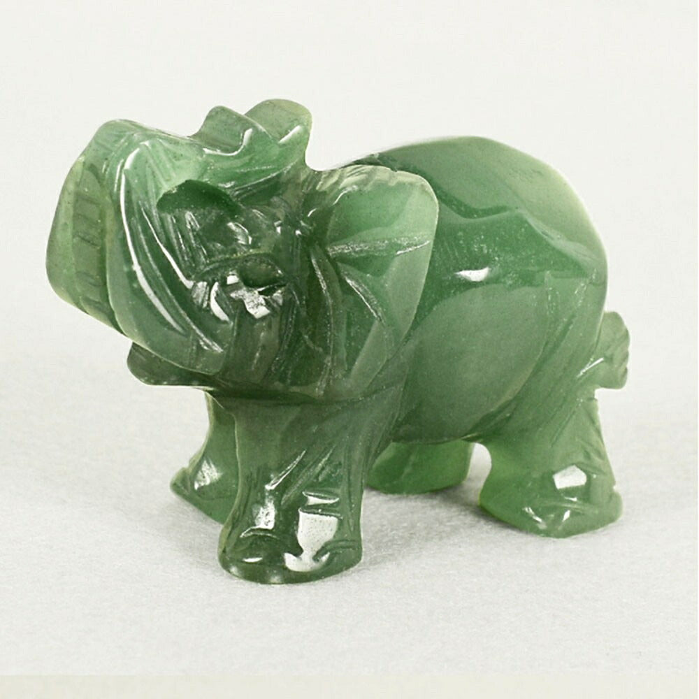 翡翠 彫り物 骨董品 縁起物 厄祓い（翡翠色 ガネーシャ 緑