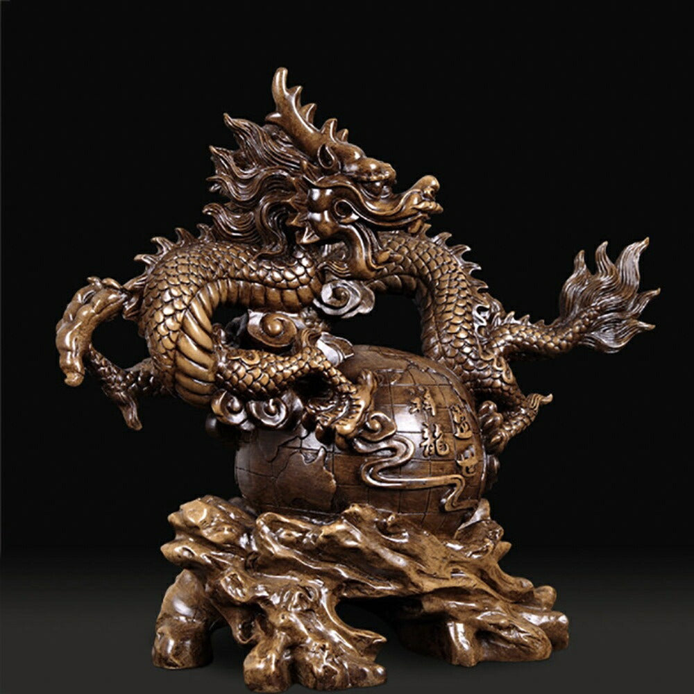 【人気商品】風水 特大 龍 ドラゴン 置物 竜 玄関 龍の飾り 風水グッズ レジン 開運祈願 金運祈願アイテム 龍神 開運 金運 財産運 出世運 恋愛運 幸福 成功 プレゼント 贈り物 開運厄除 祈願成就 金運上昇 開運 運気上昇 インテリア 招財