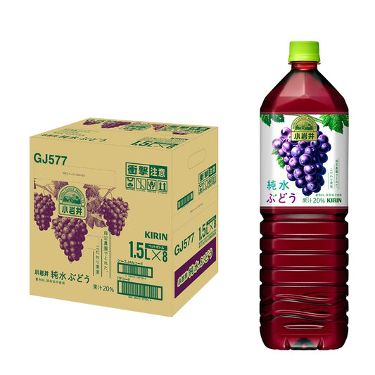 【送料無料】キリン 小岩井 純水ぶどう 1500ml 1.5L×16本