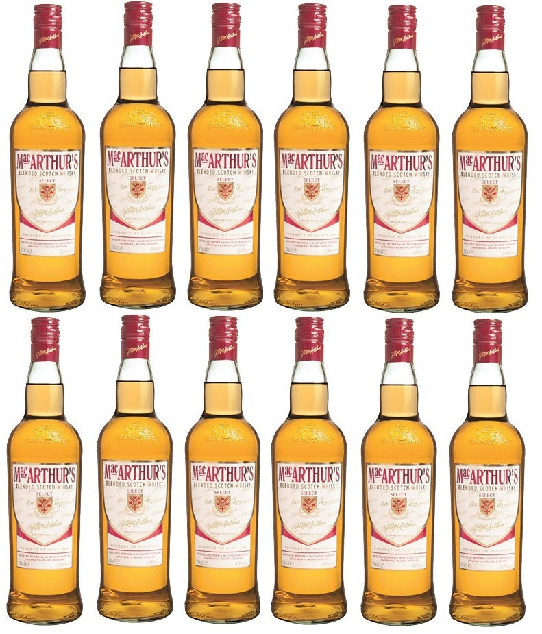 【送料無料】マッカーサー セレクト スコッチ ウイスキー 40度 700ml×12本【北海道・沖縄県・東北・四国・九州地方は必ず送料がかかります】