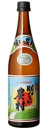 【送料無料】かめ壺焼酎 明るい農村 芋 25度 720ml×12本【北海道・沖縄県・東北・四国・九州地方は必ず送料が掛かります】