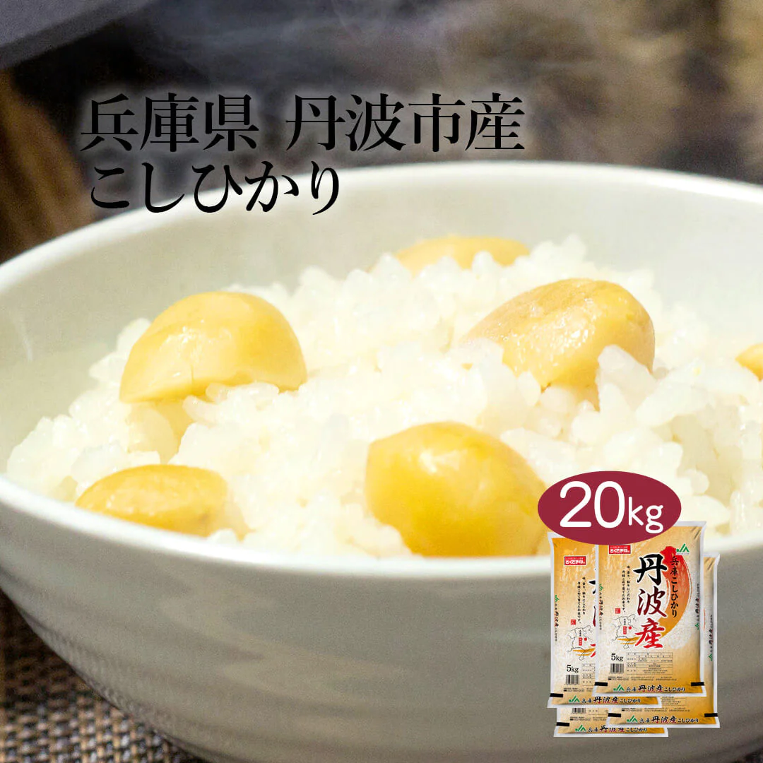 米 精米 兵庫県 丹波市産 こしひかり 20kg (5kg×4) 令和5年産 新米 お米 白米 おくさま印 国産 食品 ギフト 引っ越し 挨拶 出産 内祝い 母の日 父の日 お中元 お歳暮 結婚 快気 還暦 香典返し お年賀 送料無料