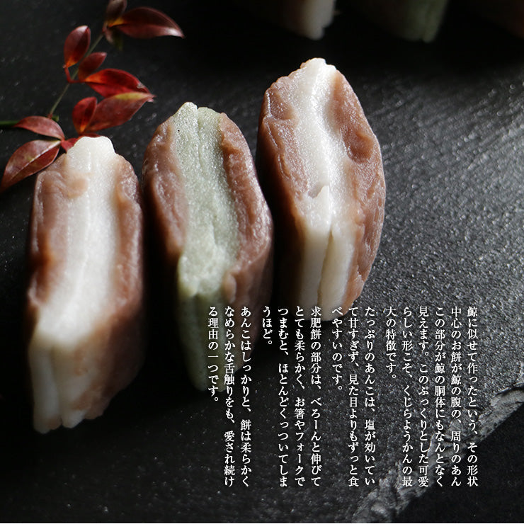 くじら羊羹 鯨羊羹 12入(よもぎ4個・白8個)