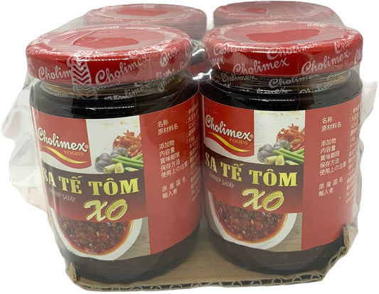 チョリメックス ベトナムラー油エビサテ 170g 4瓶 SATE TOM XO Cholimex 170g 4 hu