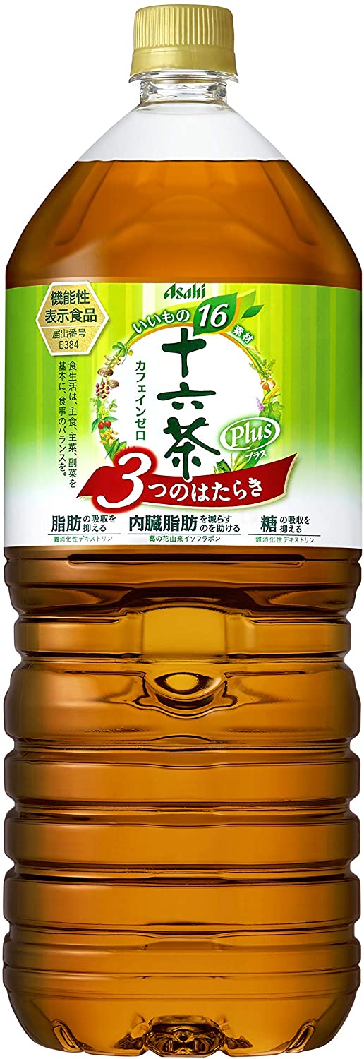 アサヒ 十六茶プラス 3つのはたらき 2L 6本×2ケース