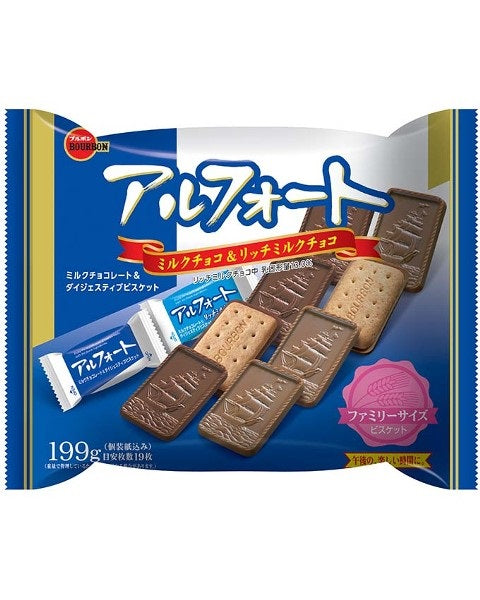【送料無料】ブルボン アルフォート ファミリーサイズ 199g（個装紙込み） 12個/1ケース1