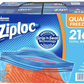【お試し3点セット：Ziploc】ジップロック 　フリーザーバッククォート54枚　　ガロン38枚　サンドイッチ用保存バック 125枚【セール品】【YDKG-td】【コストコ通販】
