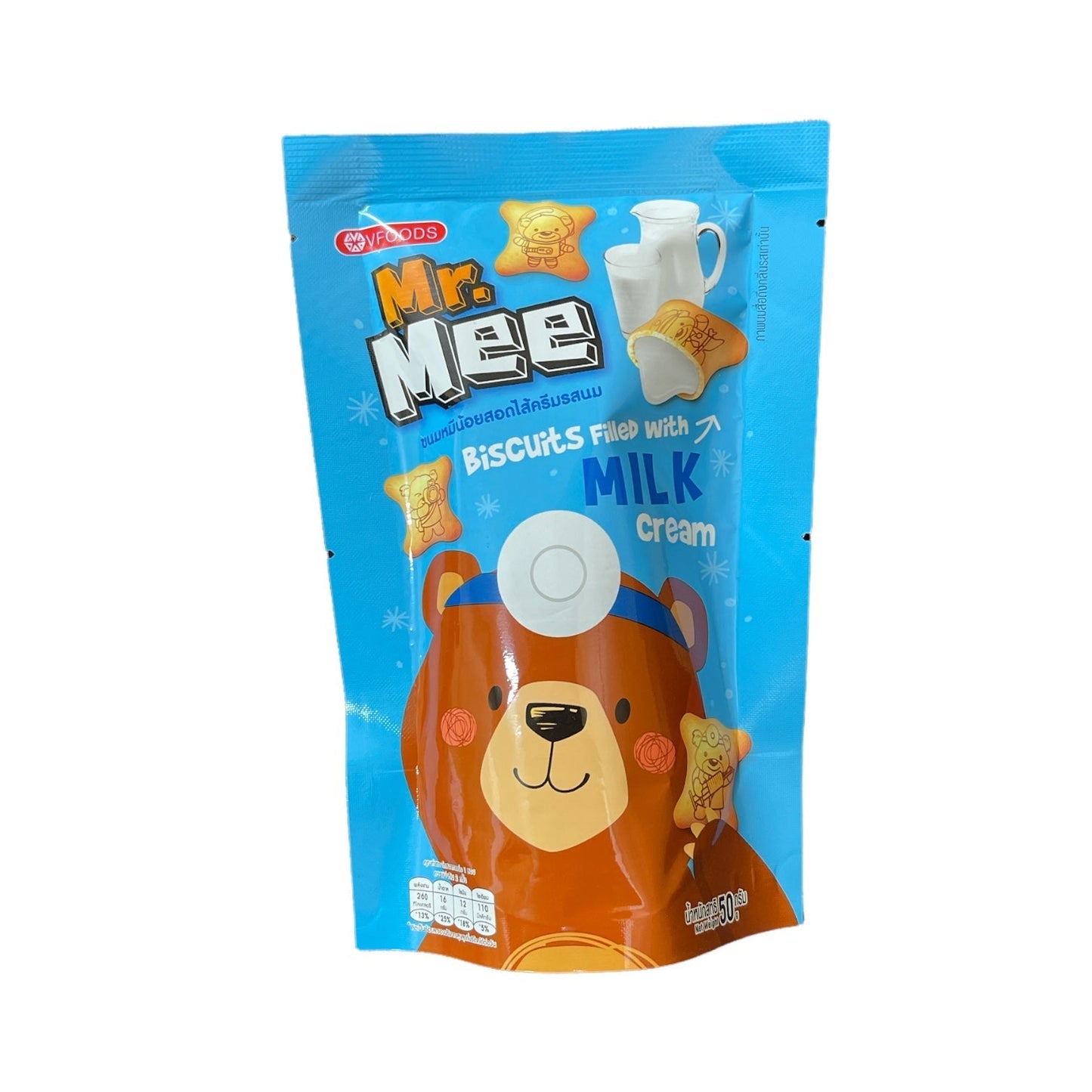 VFOODS ビスケット ミルククリーム味 50g 3袋 BANH GAU MR.MEE VI SUA VFOODS 50g 3goi
