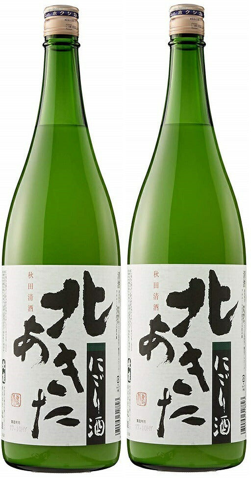 10/5まで全品P3倍 【送料無料】北秋田 にごり酒 1800ml 1.8L×2本【北海道・沖縄県・東北・四国・九州地方は必ず送料がかかります】