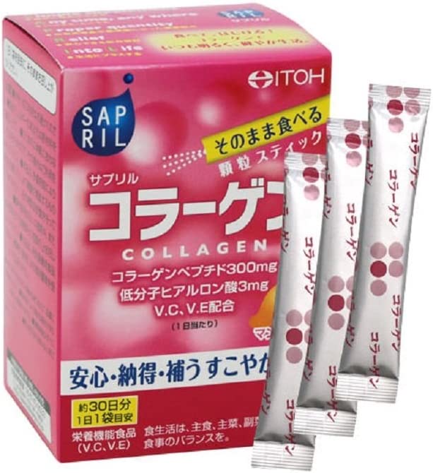 井藤漢方製薬 サプリル コラーゲン 約30日分 2gX30袋 顆粒 スティックタイプ コラーゲンペプチド ヒアルロン酸 栄養機能食品