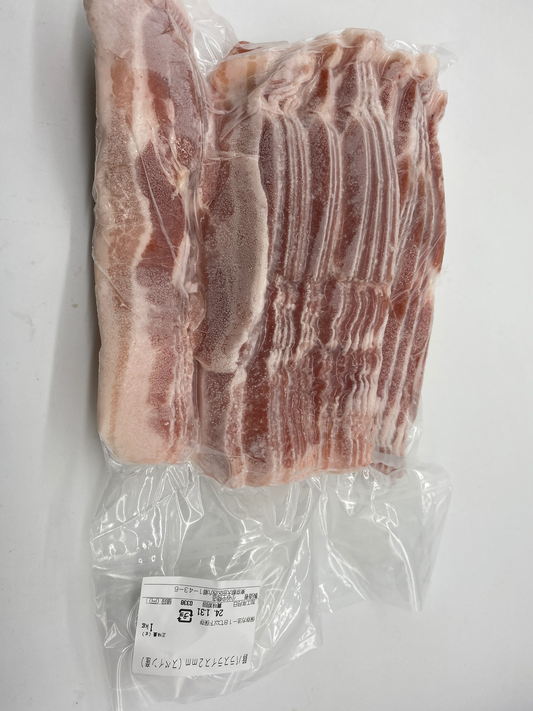 【全国一律送料無料】【92円/100g】大容量 豚バラ２㎜スライス ４kg 便利な1kg小分け包装