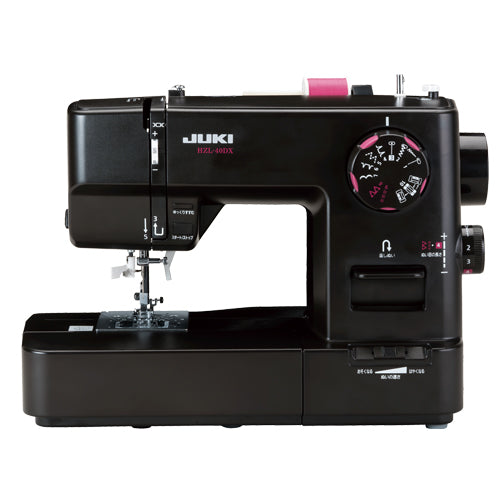 JUKI ジューキ 電子ミシン HZL-40DX 初心者 コンパクト おすすめ 黒 ブラック シンプル かんたん 軽量 入園入学 人気 ギフト プレゼント マスク ミシン本体 家電 みしん