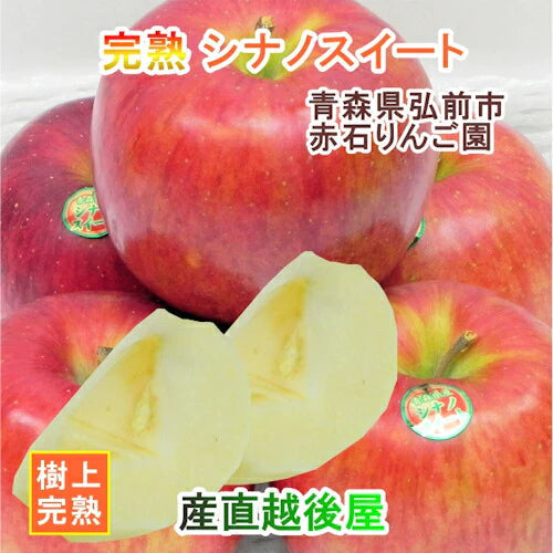 【フルーツ りんご 青森りんご 送料無料】青森県弘前市 赤石りんご園シナノスィート 2.5kg（6玉～11玉）収穫時の鮮度を保つＣＡ貯蔵りんご【リンゴ 果物 贈答品 ギフト】