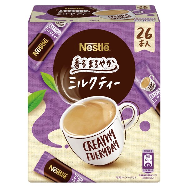 【箱なしバラ売りおまけ付き！】ネスレ 香るまろやか 　ミルクティー 1箱（26本入）