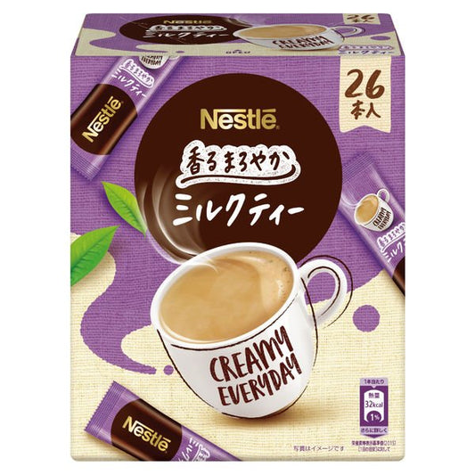 【箱なしバラ売りおまけ付き！】ネスレ 香るまろやか 　ミルクティー 1箱（26本入）