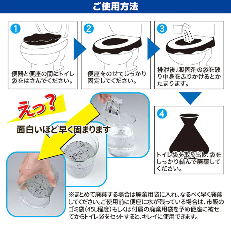 非常用トイレ( 除菌・脱臭)「シムレット」20回分セット  SMK-20