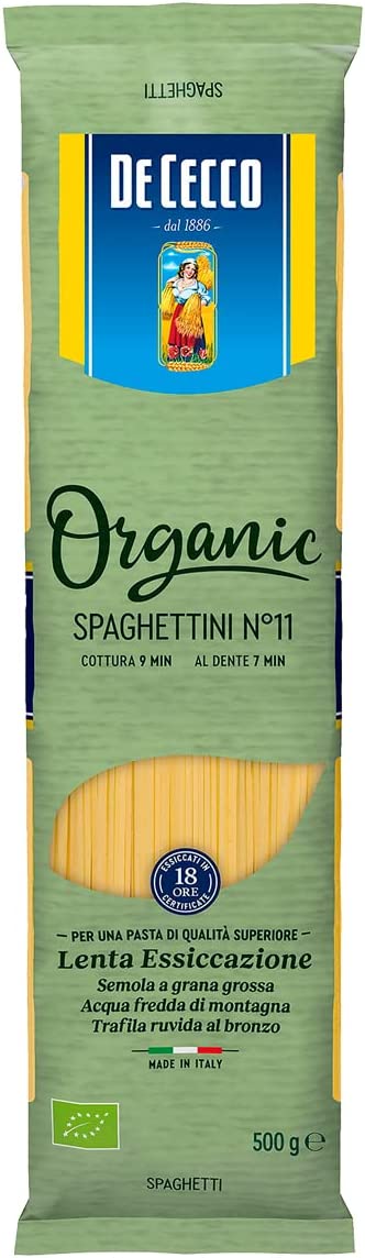 ディ・チェコNo.11 スパゲッティーニ オーガニック (有機栽培パスタ)500g