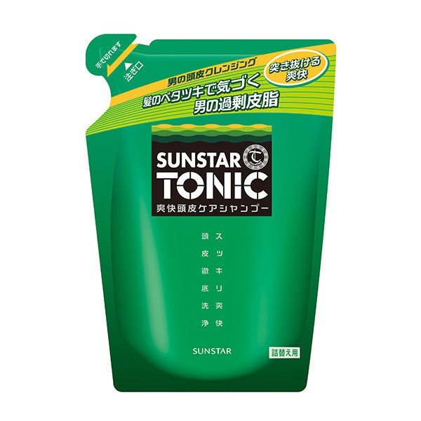 【おまけ付き！】サンスター トニックシャンプー 爽快頭皮ケアシャンプー 詰め替え 360ml