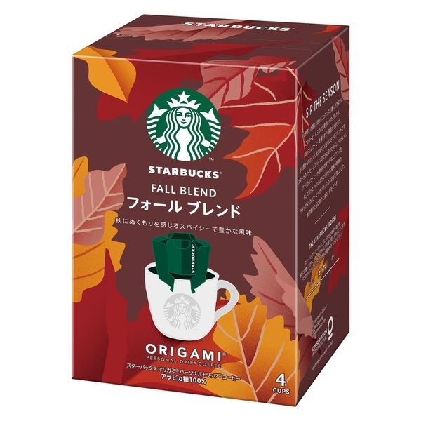 【箱なしバラ売りおまけ付き！】【ドリップコーヒー】スターバックス オリガミ パーソナルドリップ コーヒー フォール ブレンド
