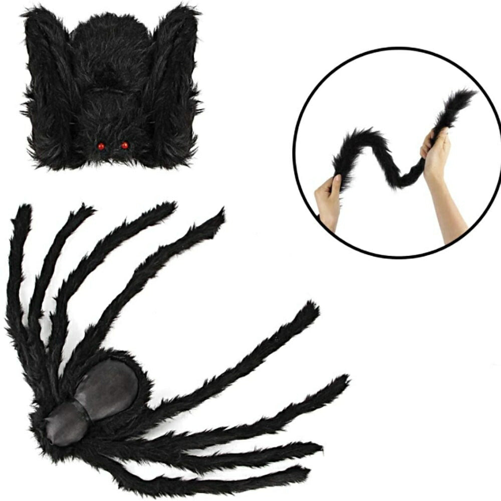 ぬいぐるみ 玩具 蜘蛛 クモ 81cm スパイダー 特大 おもしろ ドッキリ 飾り ハロウィン 特大サイズ パーティーグッズ 恐怖 悪ふざけ ジョーク おもちゃ 誕生日 クリスマス ギフト サプライズ 手品 マジック マジシャン