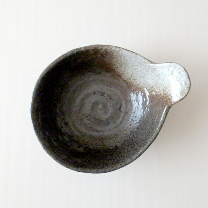 白吹天目・純とんすい【長辺14.5cm No.7 鍋小物 取り分け小鉢 とん水 呑水 土鍋料理アイテム 鍋アイテム 単品販売 国産 良質 美濃焼 yamaki】【 陶器のふる里  stockヤ】