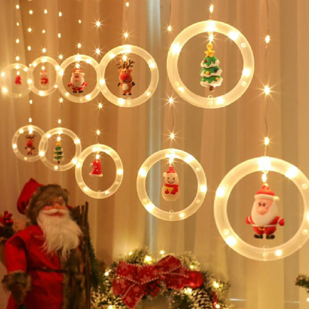 照明 クリスマス リングライト 装飾 クリスマス装飾 LED イルミネーション オーナメント USB 超豪華 クリスマスオーナメント イルミネーションライト 豪華セット クリスマスツリー 飾り付け 飾り 華やか おしゃれ クリスマスパーティー きれい ホワイトクリスマス
