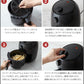 (ブラック)simplus シンプラス ノンフライヤー グリル2種付き 1.8L SP-FR01 ブラック フライヤー ノンオイルフライヤー エアフライヤー