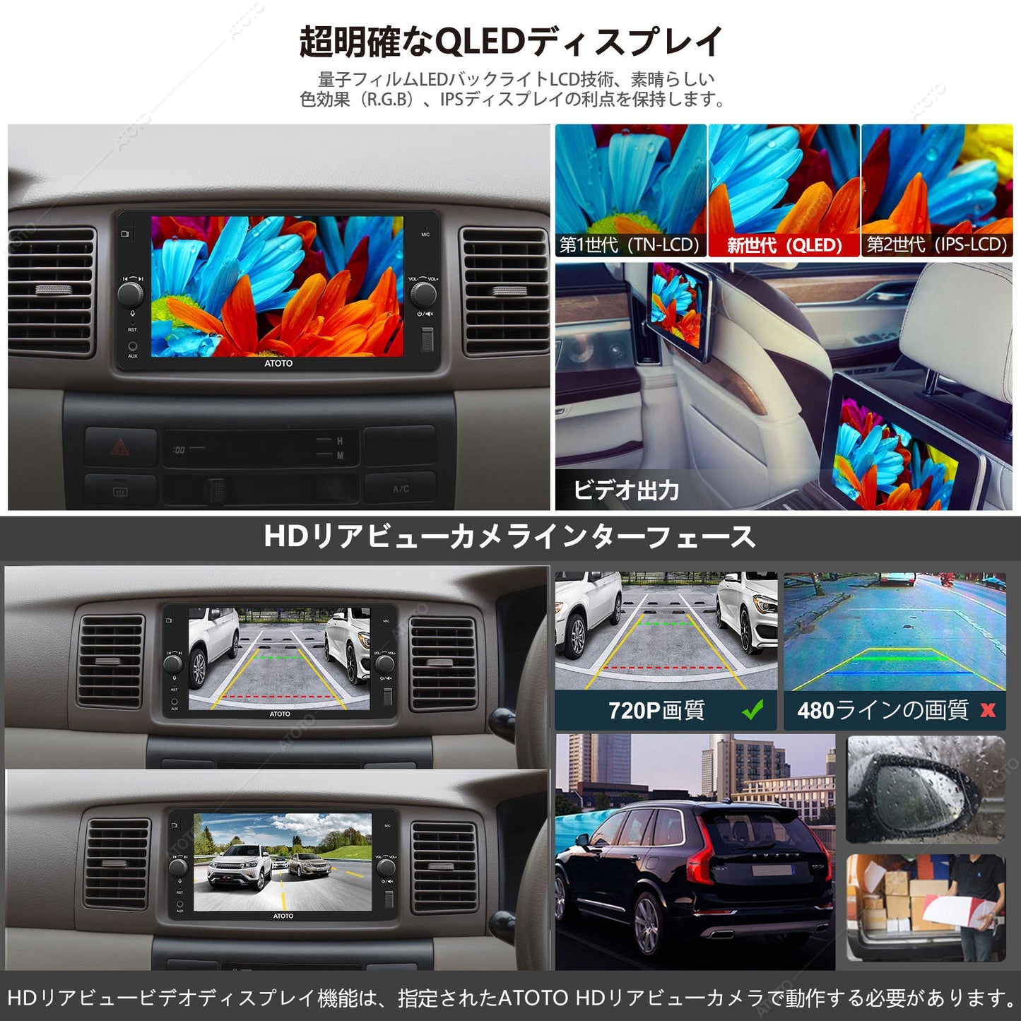 【ATOTO正規品 トヨタ専用 ワイドパネル 7インチ カーナビ F7TYC7XE】7inch カーオーディオ一体型ナビ 一部のトヨタモデルと互換性があります ナビゲーション カープレイ カーナビ carplay ナビ android カーナビ 2din ナビフルセグ atoto トヨタ専用 atoto f7 カーナビ