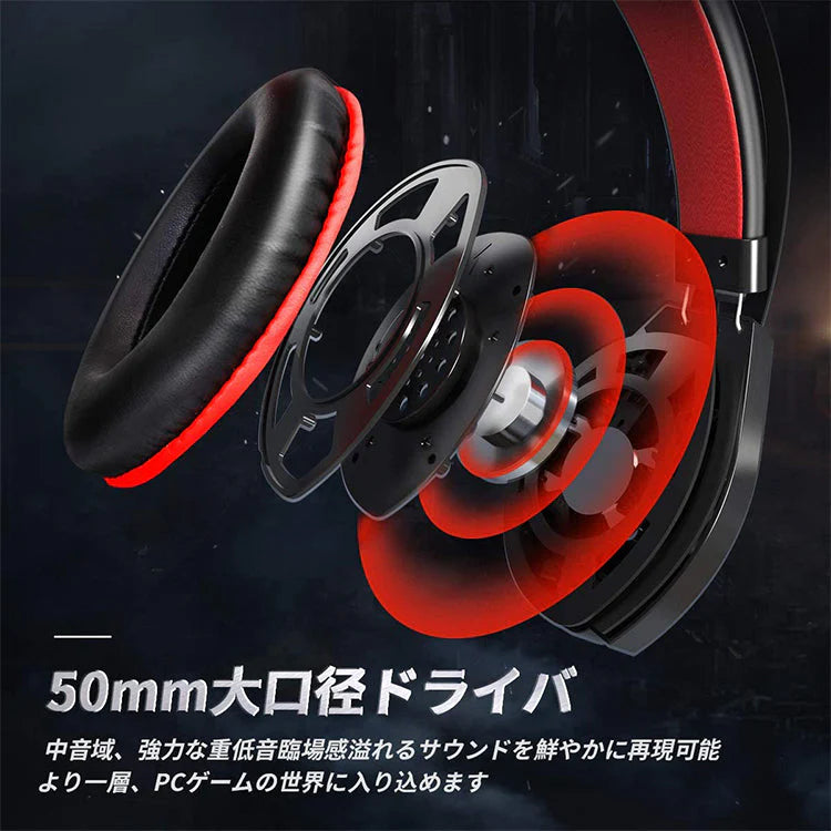 ゲーミングヘッドセット 7.1chサラウンド VANKYO CM7000 ゲームヘッドセット ヘッドフォン マイク付き 軽量 重低音強化 ノイズキャンセル pc ps4 xboxone xbox360 switch