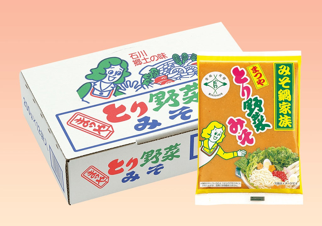 【送料無料】まつや とり野菜みそ 200g×12袋／1箱