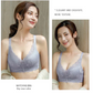 2枚入　36/80厚手パット ブラック+ランダム色/ノンワイヤー・育乳ブラジャー★レース　育乳　ノーワイヤー　ナイトブラジャー　脇高ブラ　セクシー 谷間　盛れる　補正ブラ