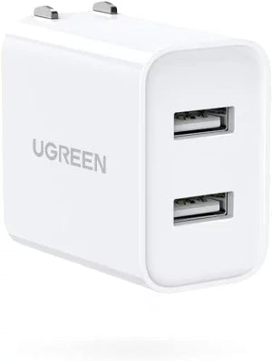 [UGREEN] 2ポート USBフルスピード充電器（ACアダプター）3.1A　CD146　ホワイト