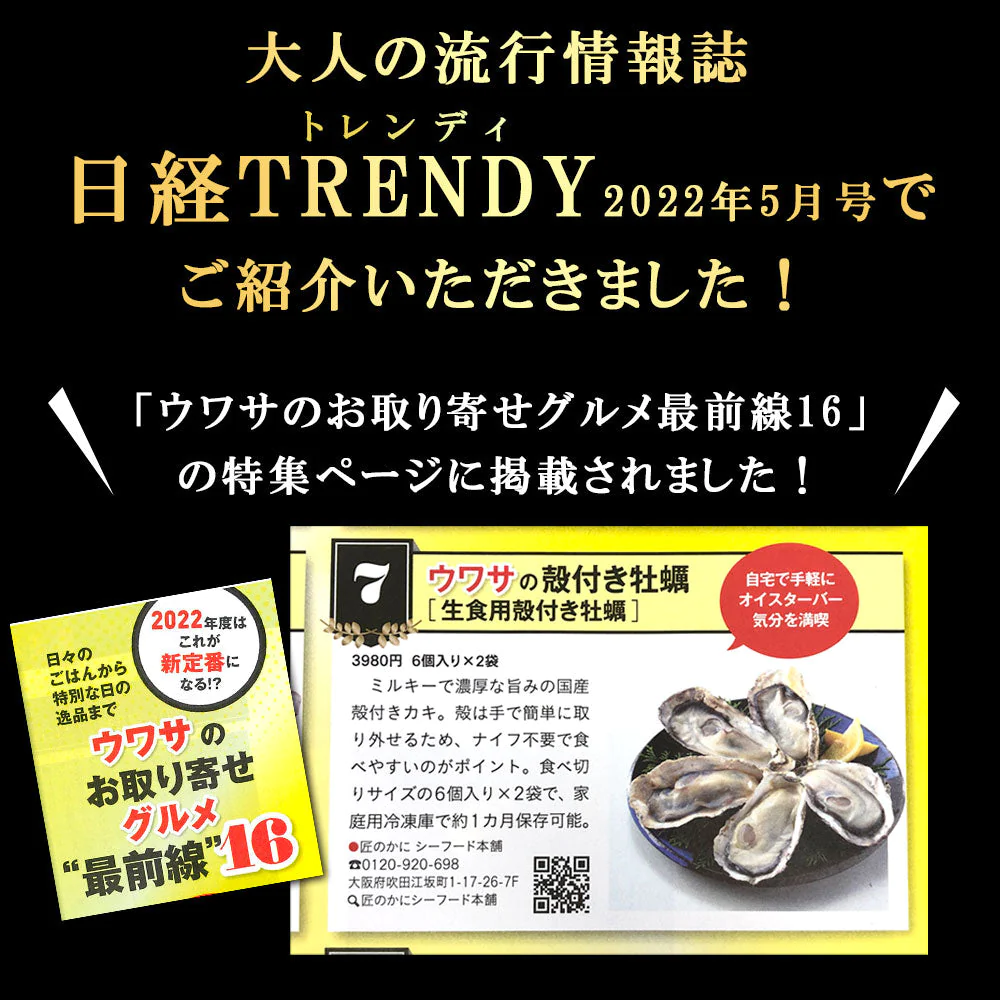 生食用殻付き牡蠣　12個入り