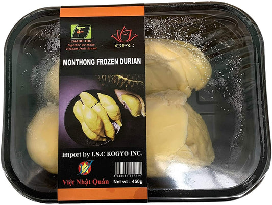 ベトナム産 モントーン種 冷凍ドリアン果肉 450g x 4パック SAU RIENG KHUI SAN DONG LANH LOAI MON THONG VIETNAM 450g x 4 hop