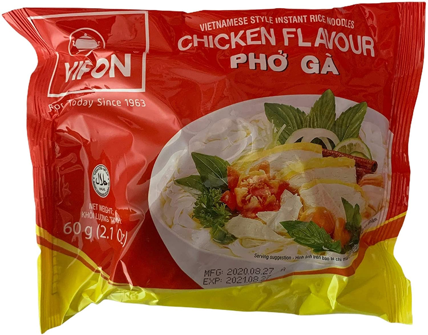 VIFON ベトナム インスタントフォー 鶏肉風味 60g 10袋入り VIFON Pho Ga 60g 10 goi