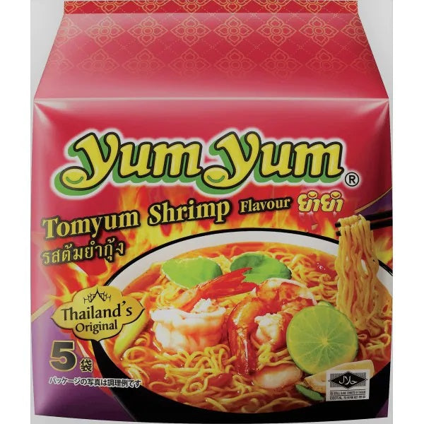 【送料無料】YumYum ヤムヤム インスタントヌードル トムヤムシュリンプ (70g×5袋入り)×18個